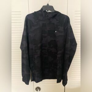 NWT Fabletics Men’s Black Camo The One Jacket Sz. Large